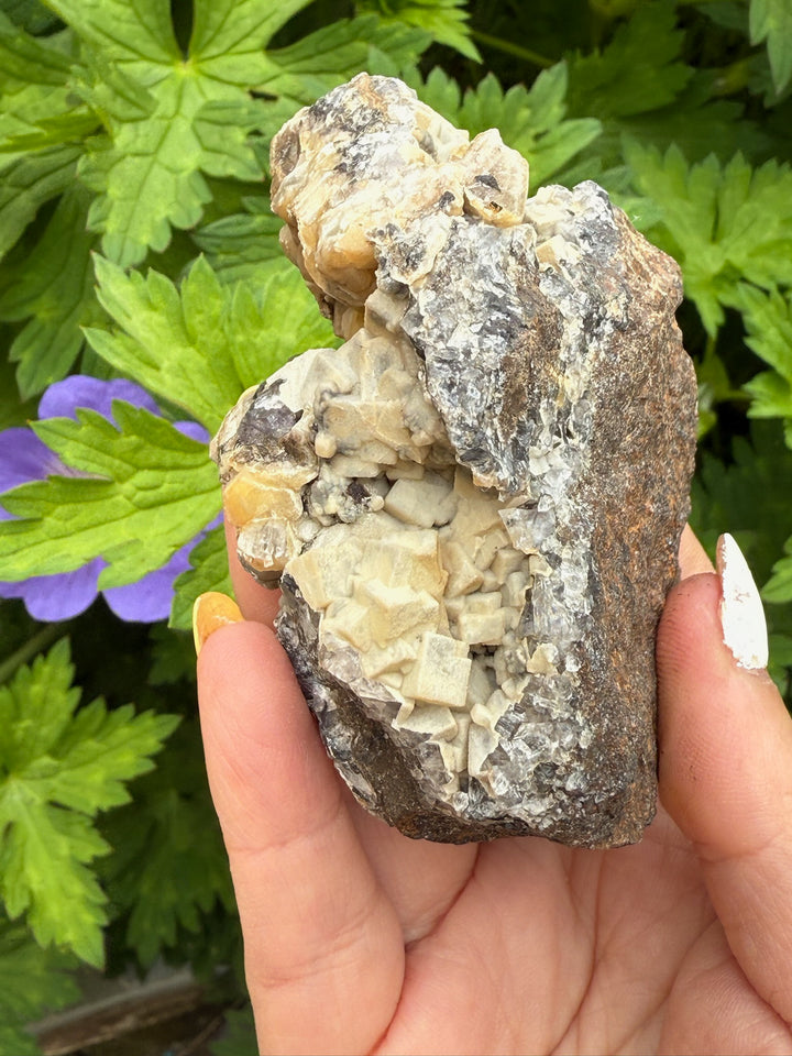 Calcite and Fluorite Specimen From Heights Quarry