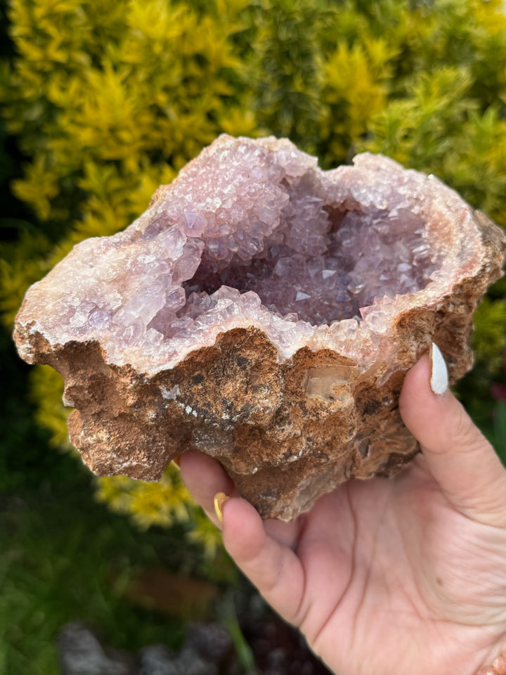 Unusual Amethyst Geode with Stand