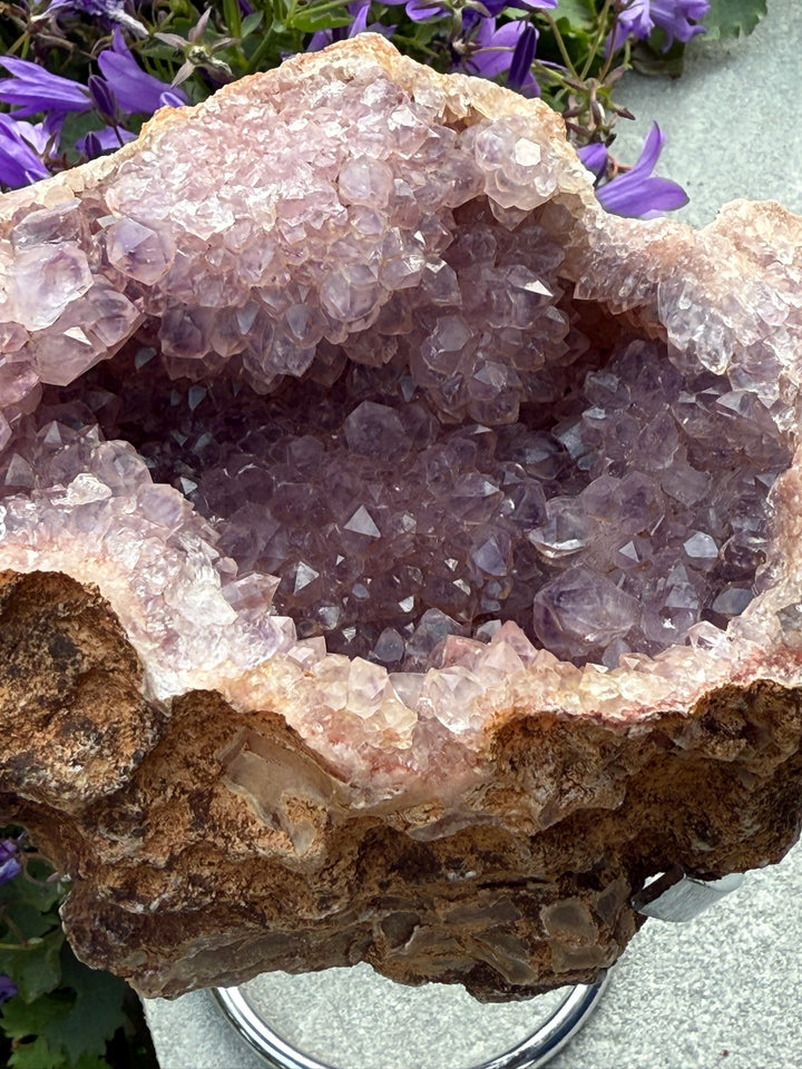 Unusual Amethyst Geode with Stand