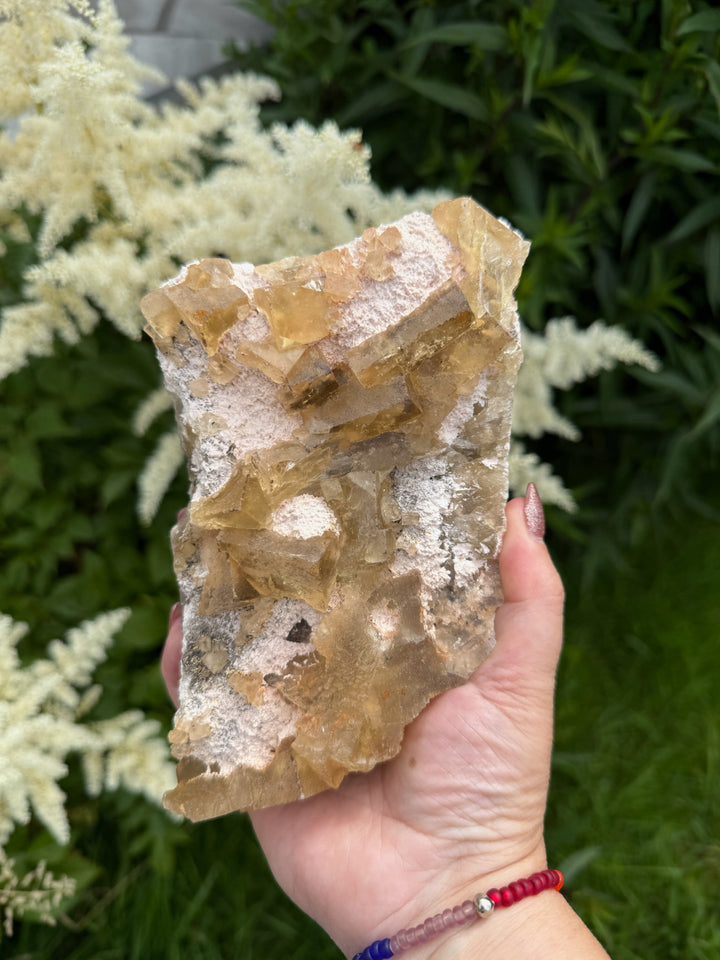 UV Reactive Cubic Yellow Fluorite from Beijing Specimen