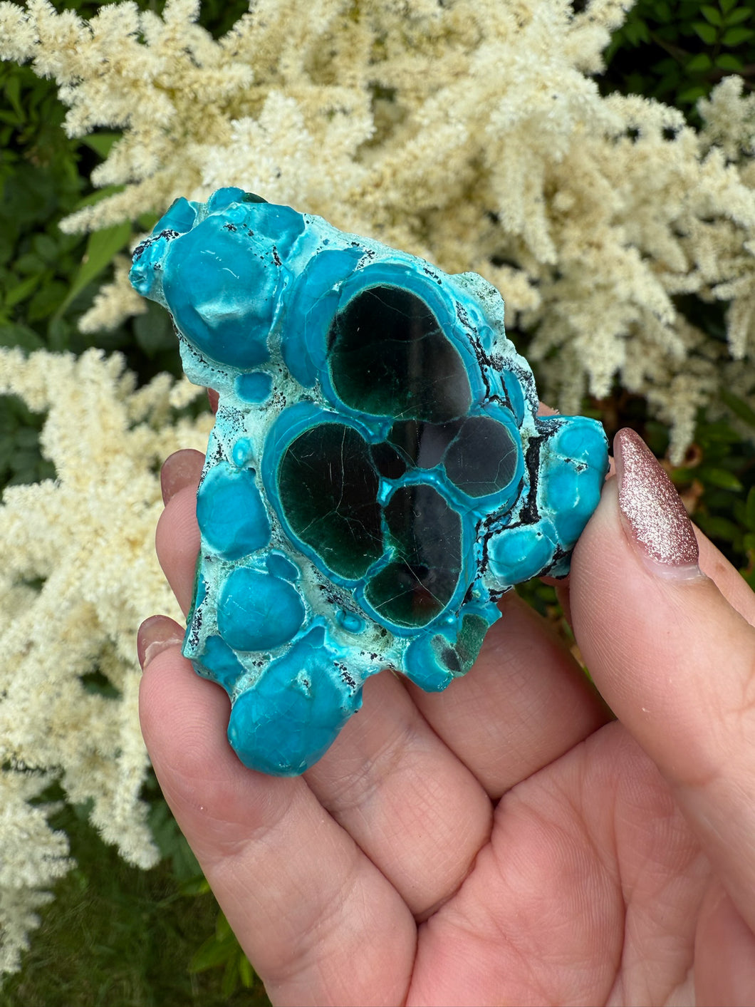 Vibrant Chrysocolla and Malachite Specimen from Congo