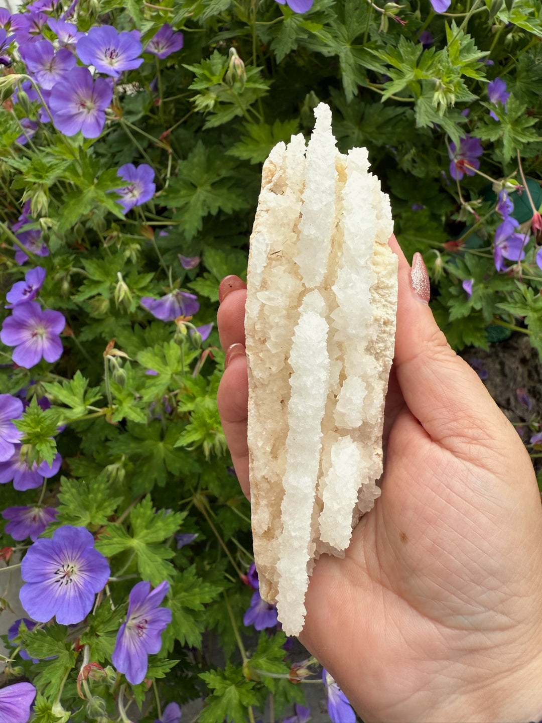 Freestanding Layered Calcite Specimen from Fujian