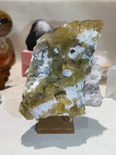 Load image into Gallery viewer, UV Reactive Calcite on Quartz Specimen with Chalcopyrite and Rhodochrosite
