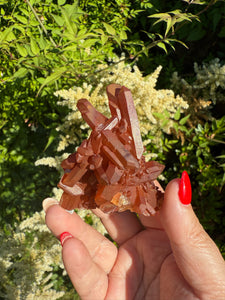 Tangerine Quartz Cluster Specimen