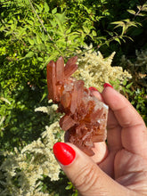 Load image into Gallery viewer, Tangerine Quartz Cluster Specimen
