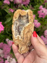 Load image into Gallery viewer, Interesting chalcedony Geode Specimen
