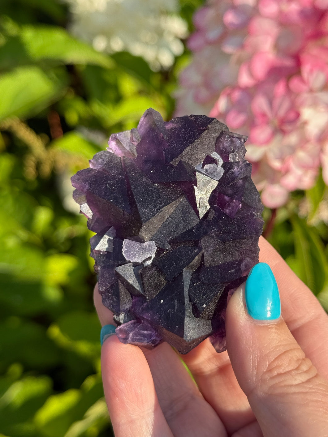 Uv Reactive Purple and Blue Fluorite Specimen from Zhejiang