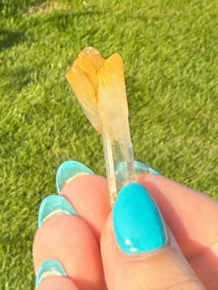 Mango Quartz Point Halloysite Specimen