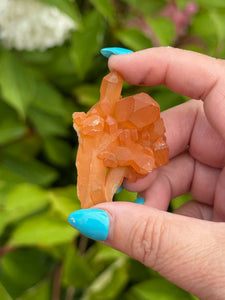 Natural Tangerine Quartz Specimen