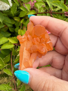 Natural Tangerine Quartz Specimen