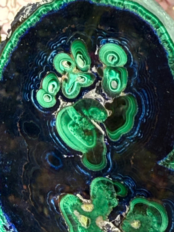 Rare Polished Azurite and Malachite Specimen