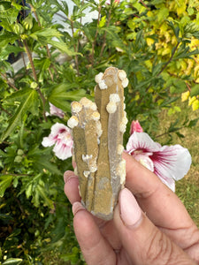 Quartz with Calcite Rosettes Specimen from Inner Mongolia