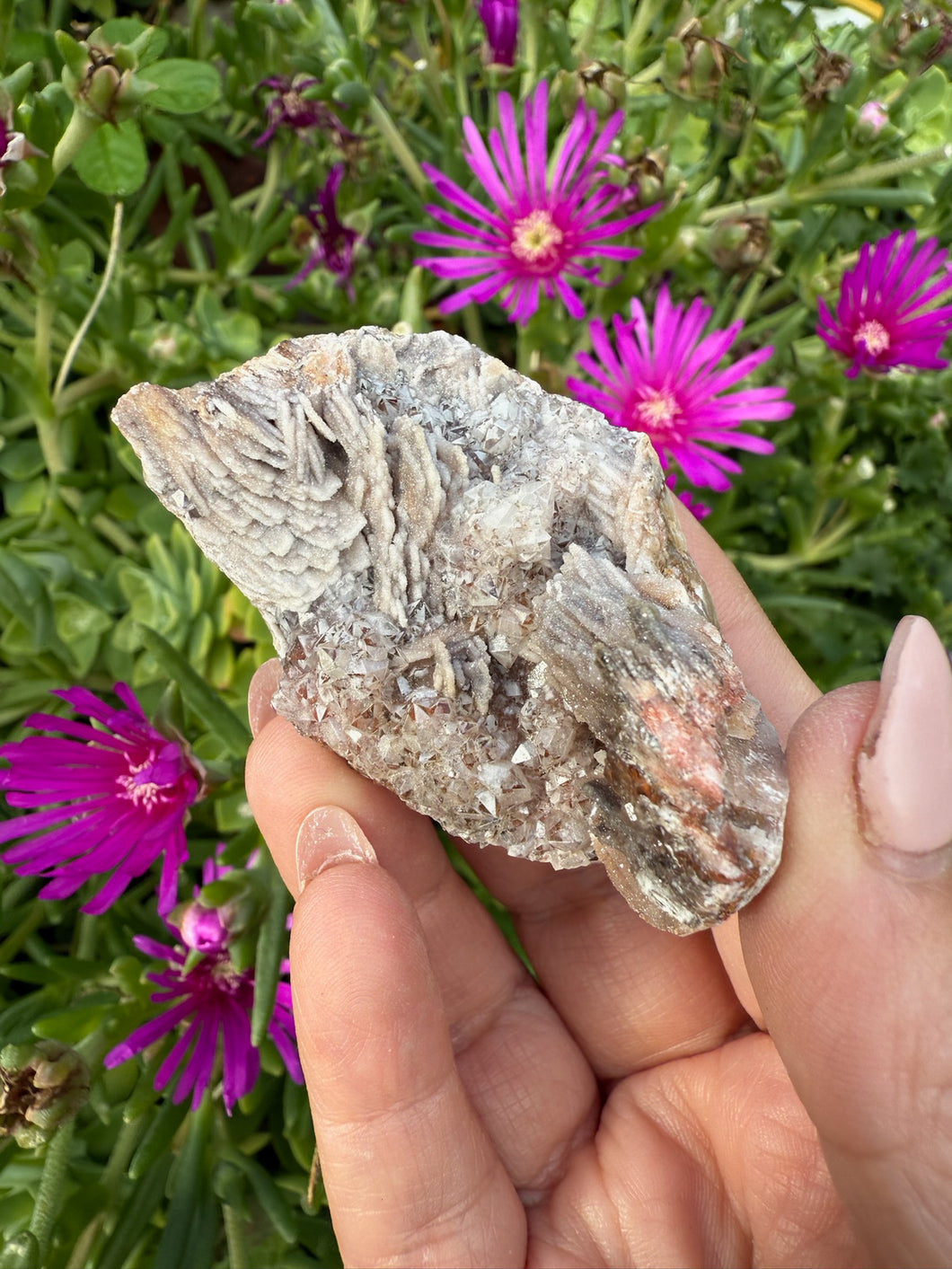 Barite and Calcite Specimen from Morocco