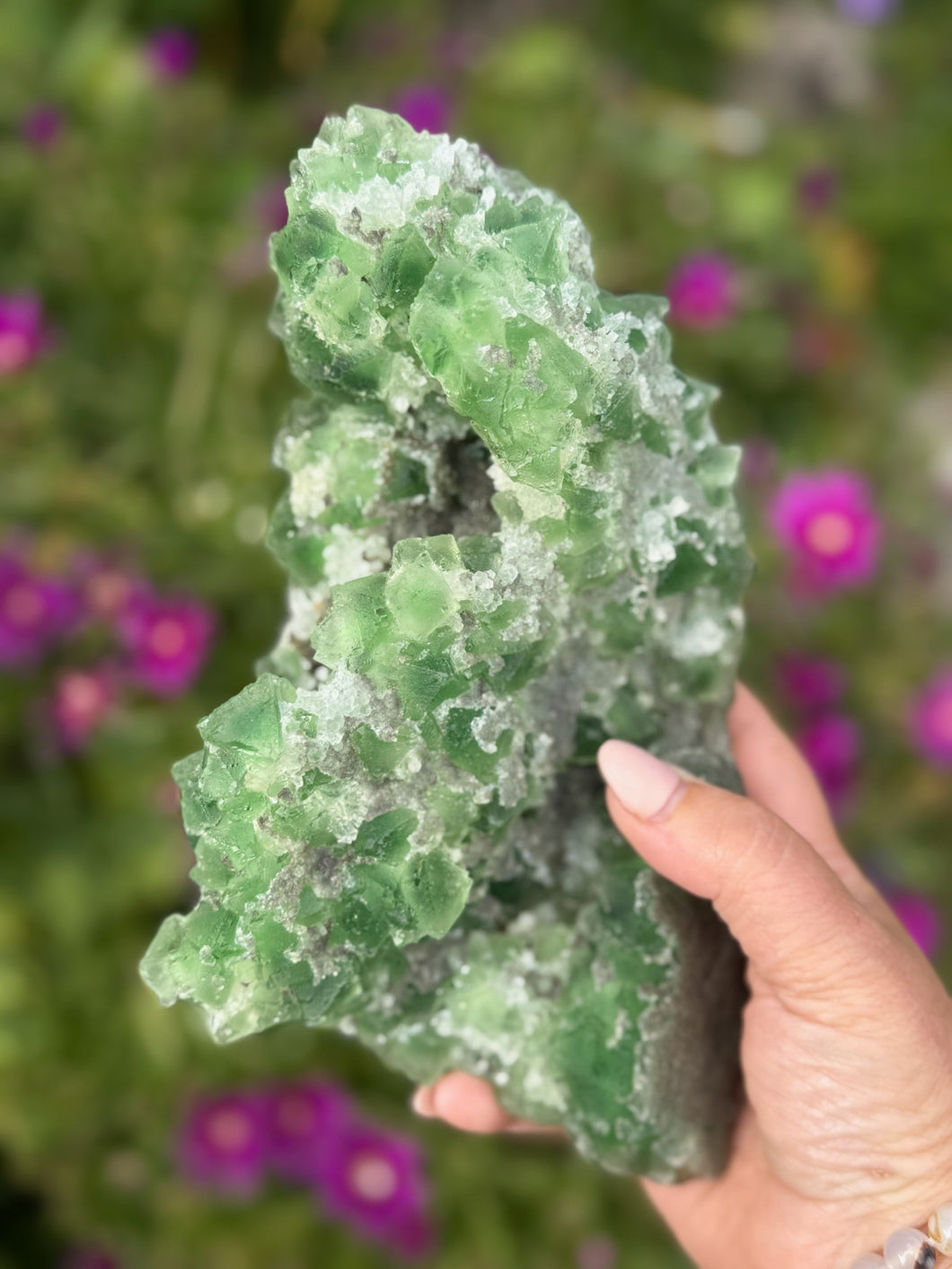 Incredible Octahedral Green Fluorite Specimen
