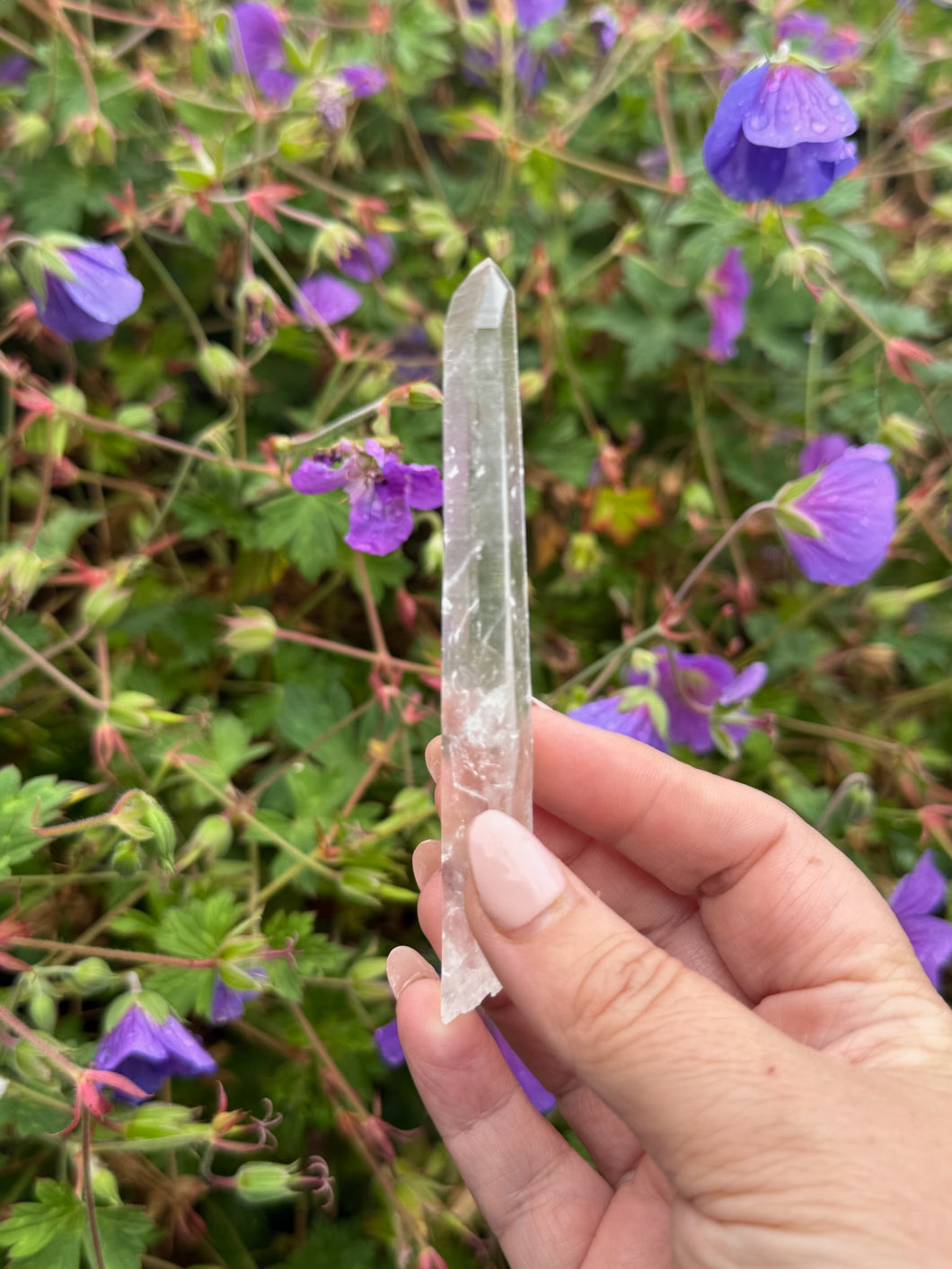 High Vibration Singing Quartz with Key Specimen