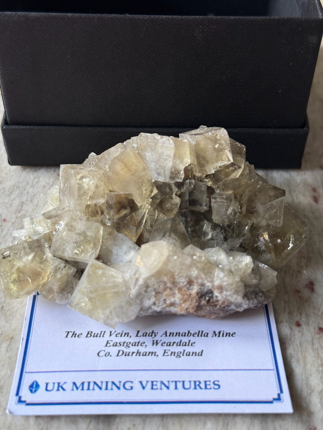 Weardale Honey Fluorite Specimen from the Bull Vein