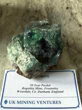 Load image into Gallery viewer, 50 Year Pocket Fluorite Specimen from Weardale UK
