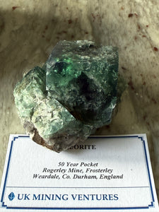 50 Year Pocket Fluorite Specimen from Weardale UK