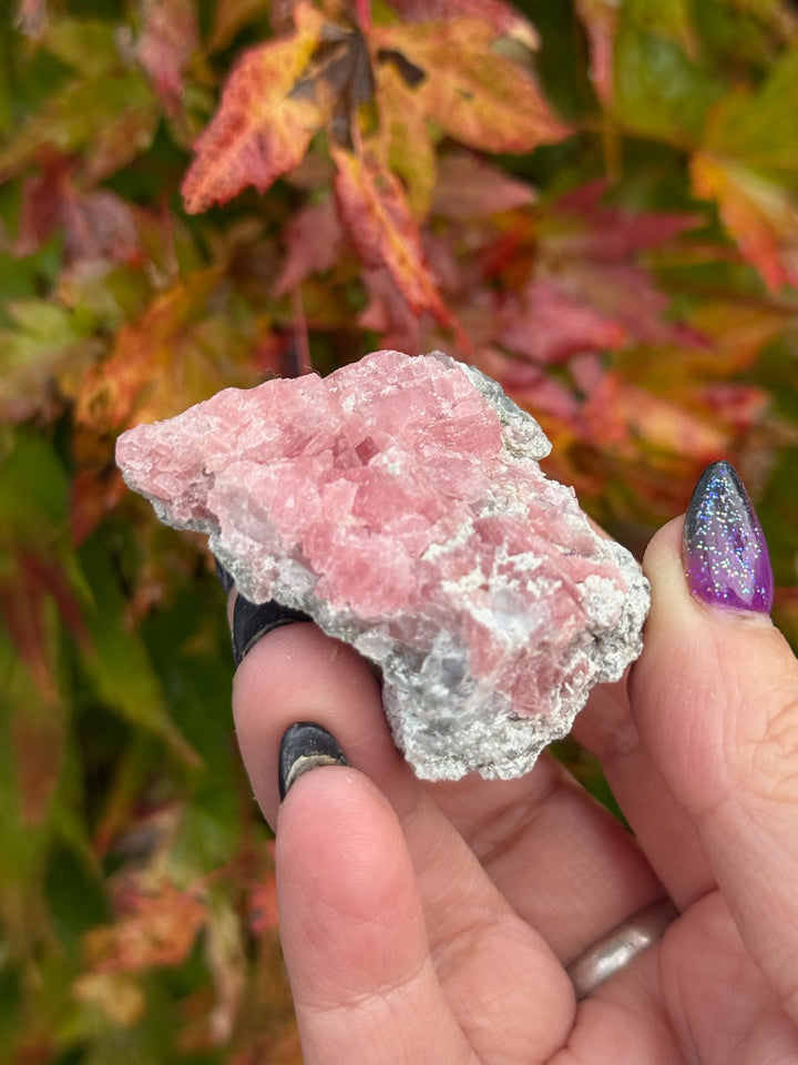 Rhodochrosite and Fluorite Specimen from Guangxi