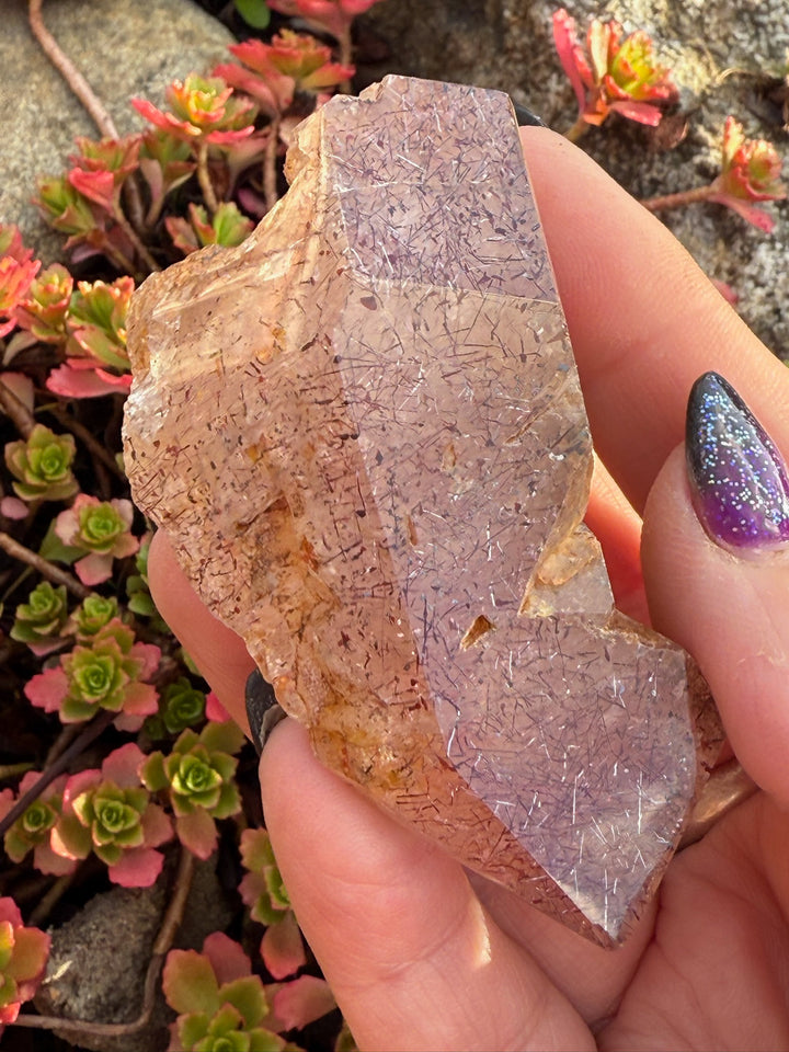 Lepidocrocite Specimen in Quartz Point