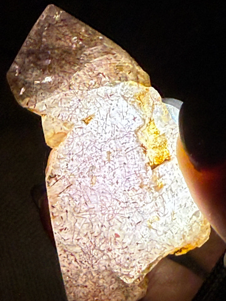 Lepidocrocite Specimen in Quartz Point