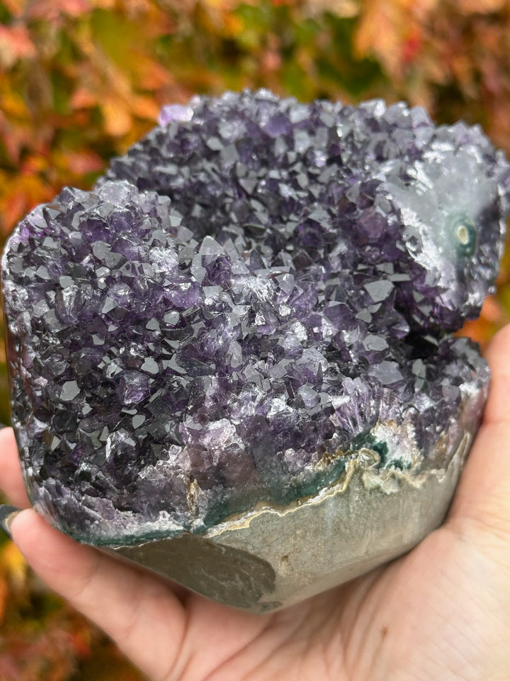 Freestanding Uruguay Amethyst Stalactite Cluster Specimen