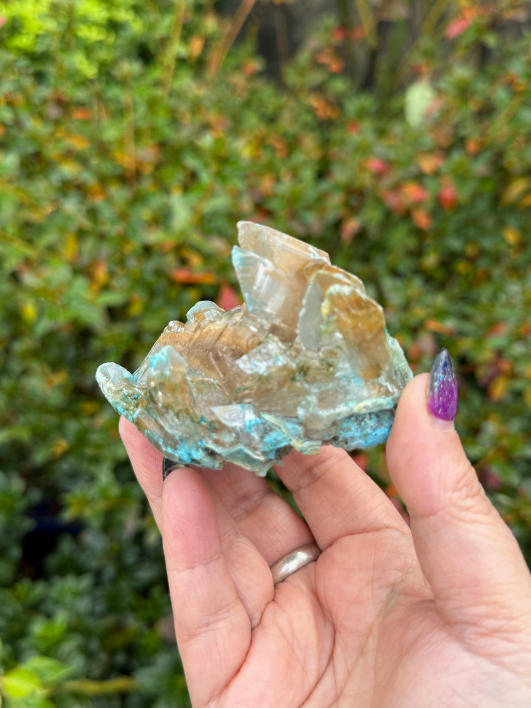 Gibbsite on Selenite Specimen