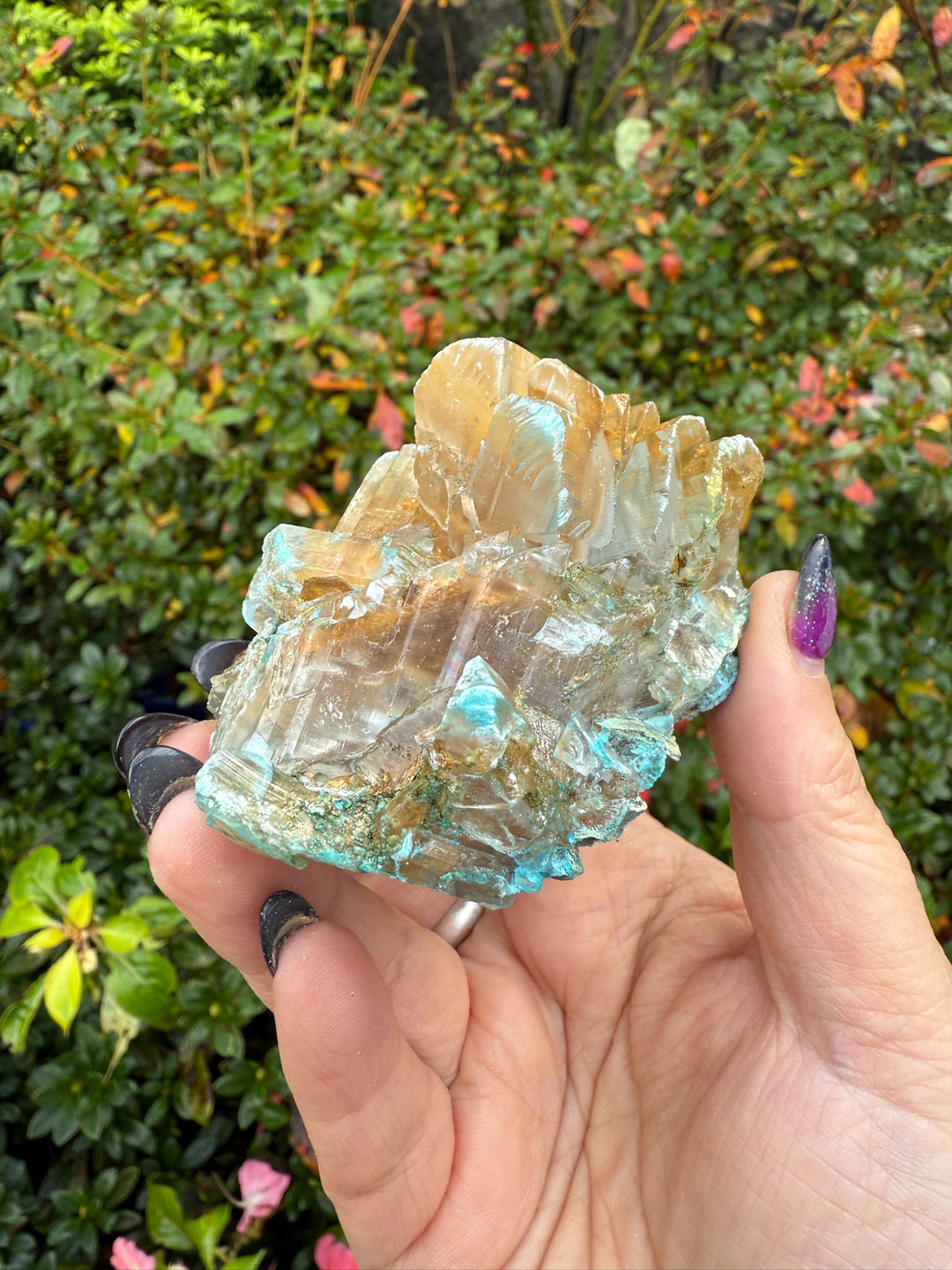 Gibbsite on Selenite Specimen