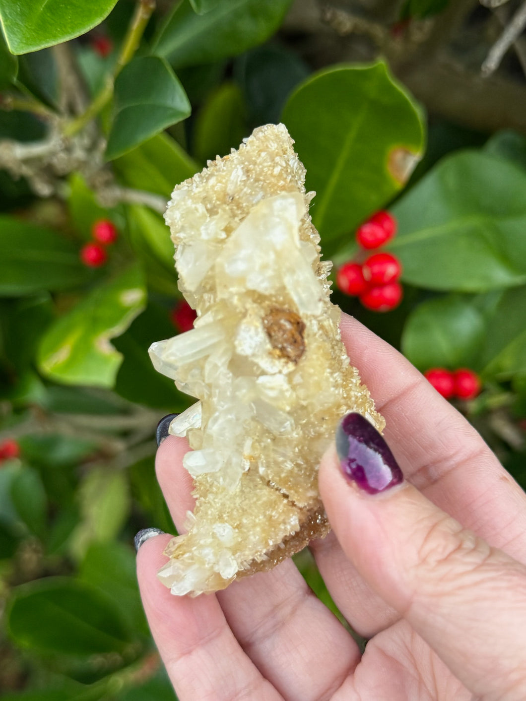 Double Sided Quartz Specimen with Limonite