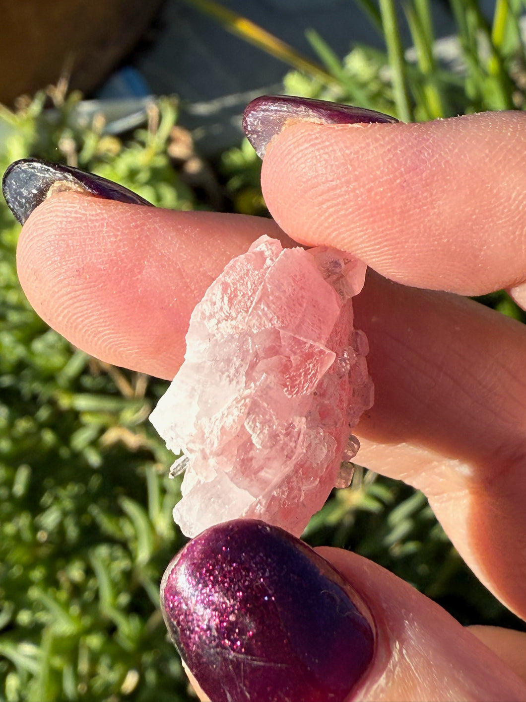 Rhodochrosite with Quartz Specimen
