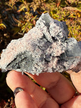 Load image into Gallery viewer, Rhodochrosite with UV reactive Fluorite Cubes Specimen
