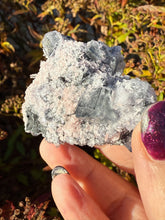 Load image into Gallery viewer, Rhodochrosite with UV reactive Fluorite Cubes Specimen
