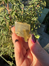 Load image into Gallery viewer, Rare Golden Phantom Barite Specimen From Peru
