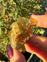 Load image into Gallery viewer, Rare Golden Phantom Barite Specimen From Peru
