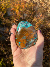 Load image into Gallery viewer, Rare Druzy Chrysocolla and Cuprite Specimen from Peru
