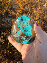 Load image into Gallery viewer, Rare Druzy Chrysocolla and Cuprite Specimen from Peru
