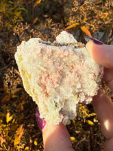 Load image into Gallery viewer, Rhodochrosite on Quartz Specimen from Bulgeria
