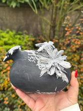Load image into Gallery viewer, Freestanding Chrysanthemum Stone Carving

