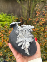 Load image into Gallery viewer, Freestanding Chrysanthemum Stone Carving
