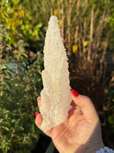 Load image into Gallery viewer, Pink Feather Calcite Stalactite Specimen
