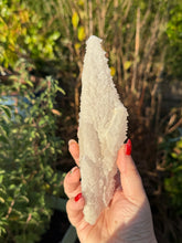 Load image into Gallery viewer, Pink Feather Calcite Stalactite Specimen
