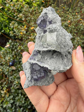 Load image into Gallery viewer, Purple Fluorite and Calcite Specimen from Fujian
