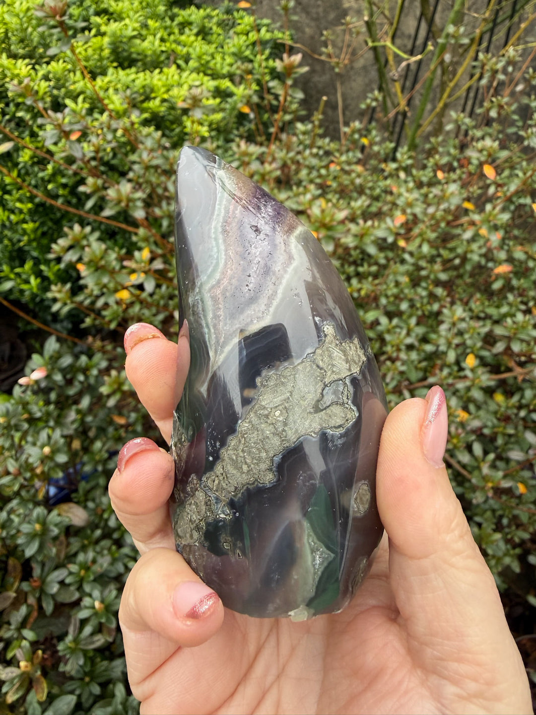 Amethyst and Agate Freeform from Uruguay