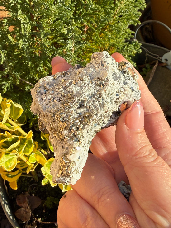 Cubic Pyrite and Quartz Specimen from Shangbao