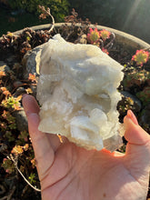 Load image into Gallery viewer, Large Uv Reactive Honey Calcite on Calcite Specimen

