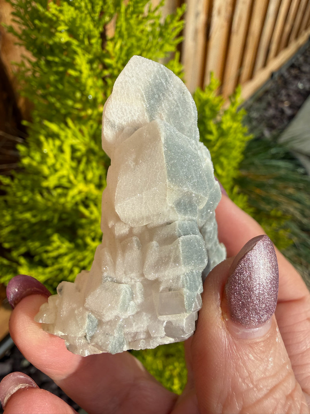 Sparkly UV Reactive Calcite with Secondary Calcite Layer