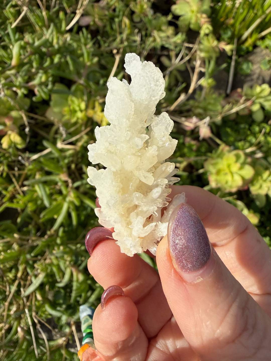 White Aragonite Specimen