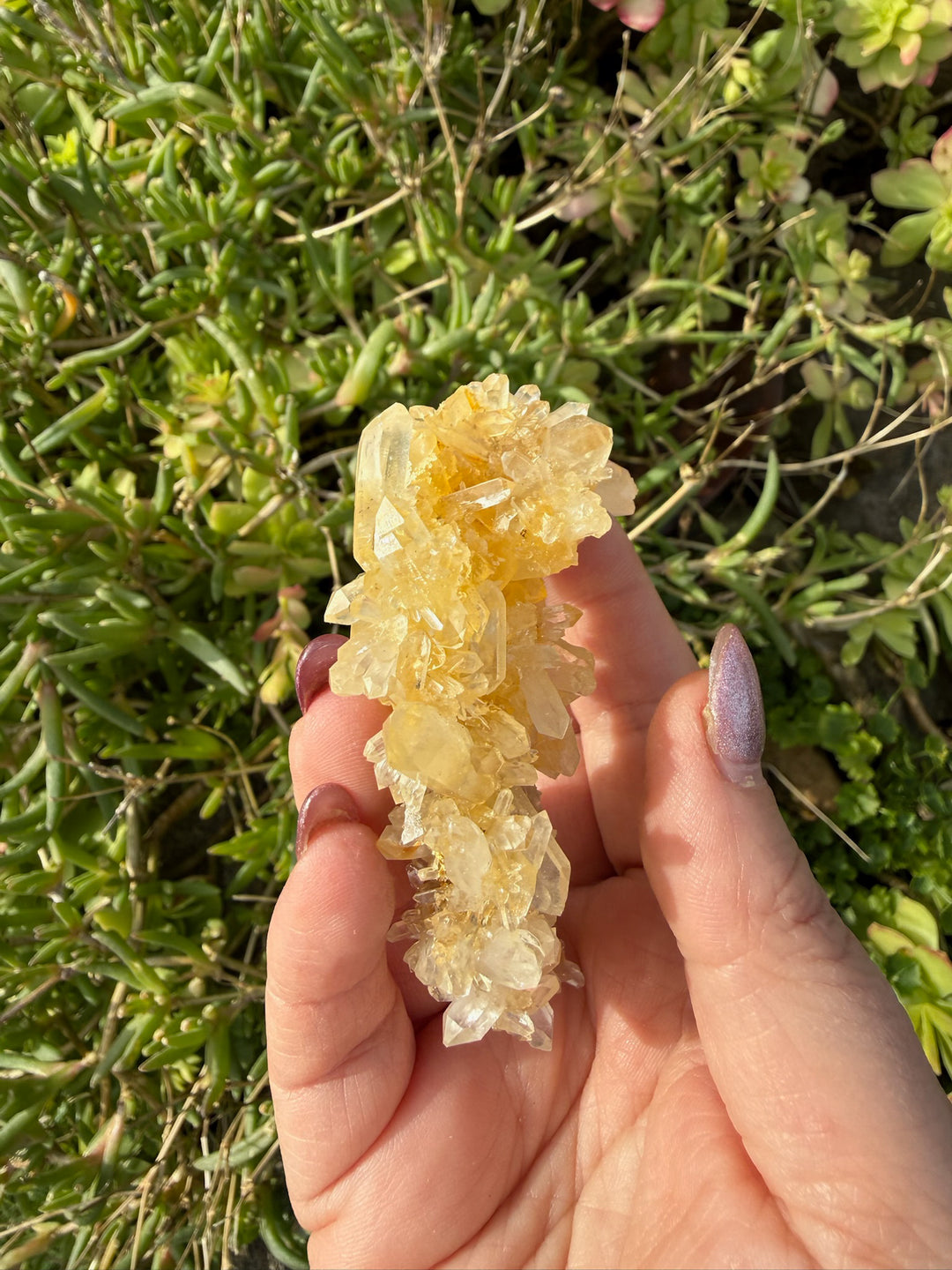 Quartz and Limonite Cluster Specimen