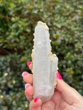 Load image into Gallery viewer, Quartz with Desert Rose Gypsum Specimen from Inner Mongolia
