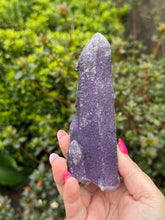Load image into Gallery viewer, Crystalline Fluorite on Large Quartz Point
